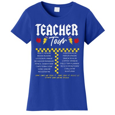 Retro Lightning Bolt Abcd The Teacher Women's T-Shirt