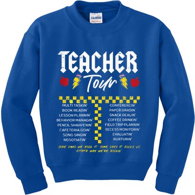 Retro Lightning Bolt Abcd The Teacher Kids Sweatshirt