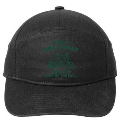 Raccoon Lovers Born To Dilly Dally Forced To Pick Up The Pace 7-Panel Snapback Hat