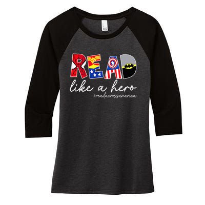 Reading Lover Book Lover Reading Teacher Apparel Read Books Women's Tri-Blend 3/4-Sleeve Raglan Shirt