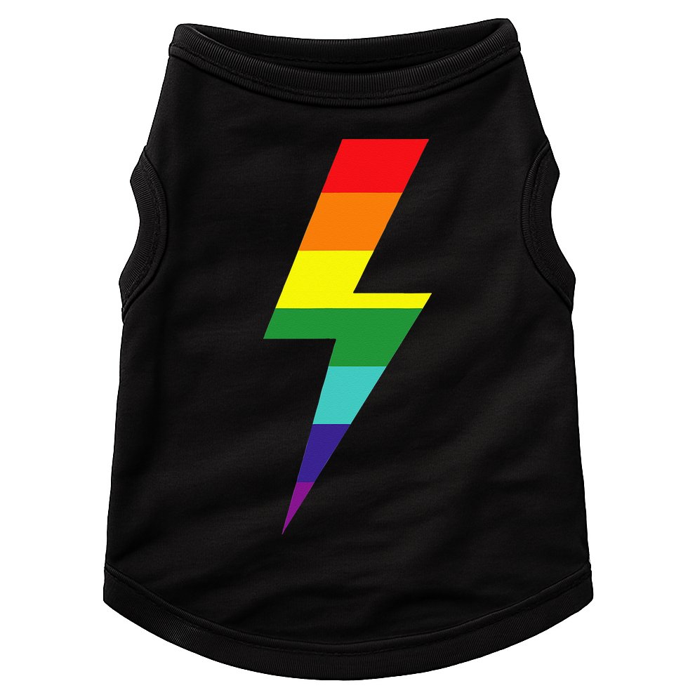 Rainbow Lightning Bolt Doggie Tank