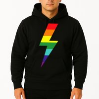 Rainbow Lightning Bolt Hoodie