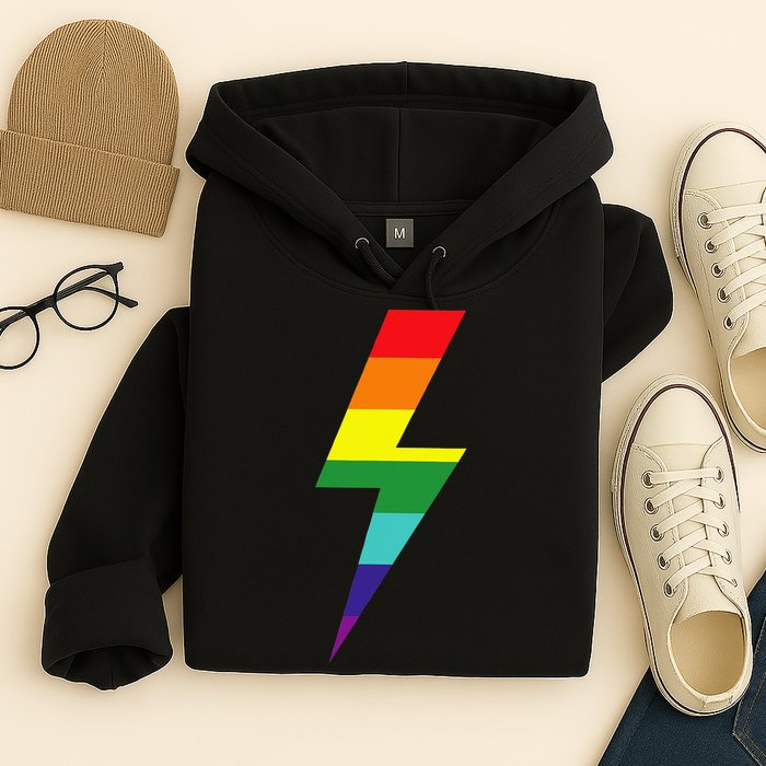 Rainbow Lightning Bolt Hoodie