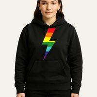 Rainbow Lightning Bolt Hoodie