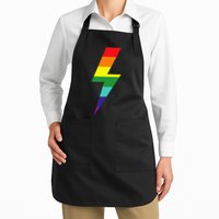 Rainbow Lightning Bolt Apron