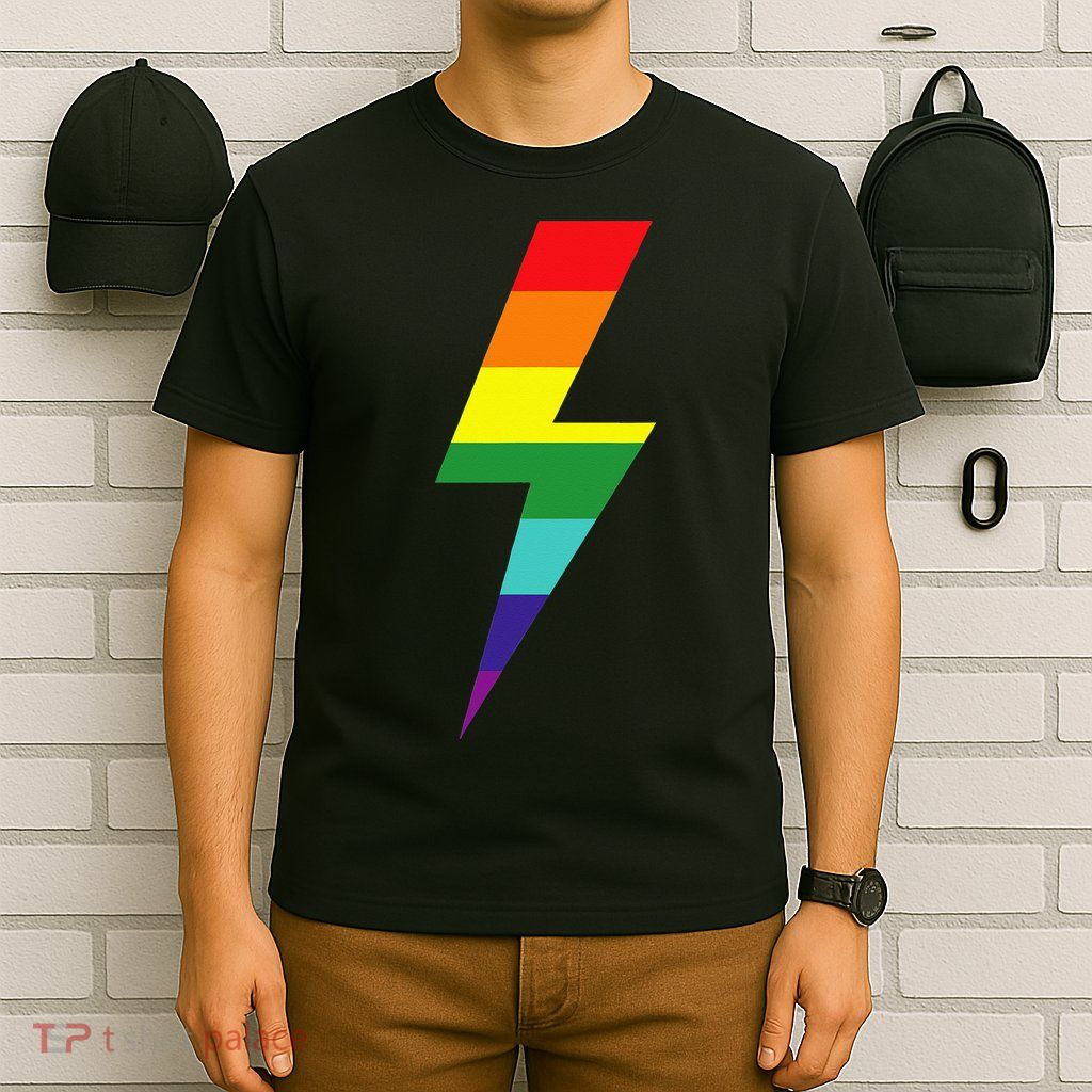 Rainbow Lightning Bolt T-Shirt