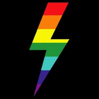 Rainbow Lightning Bolt Backpack
