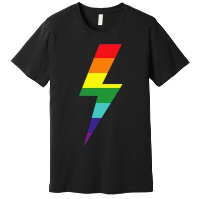 Rainbow Lightning Bolt Premium T-Shirt