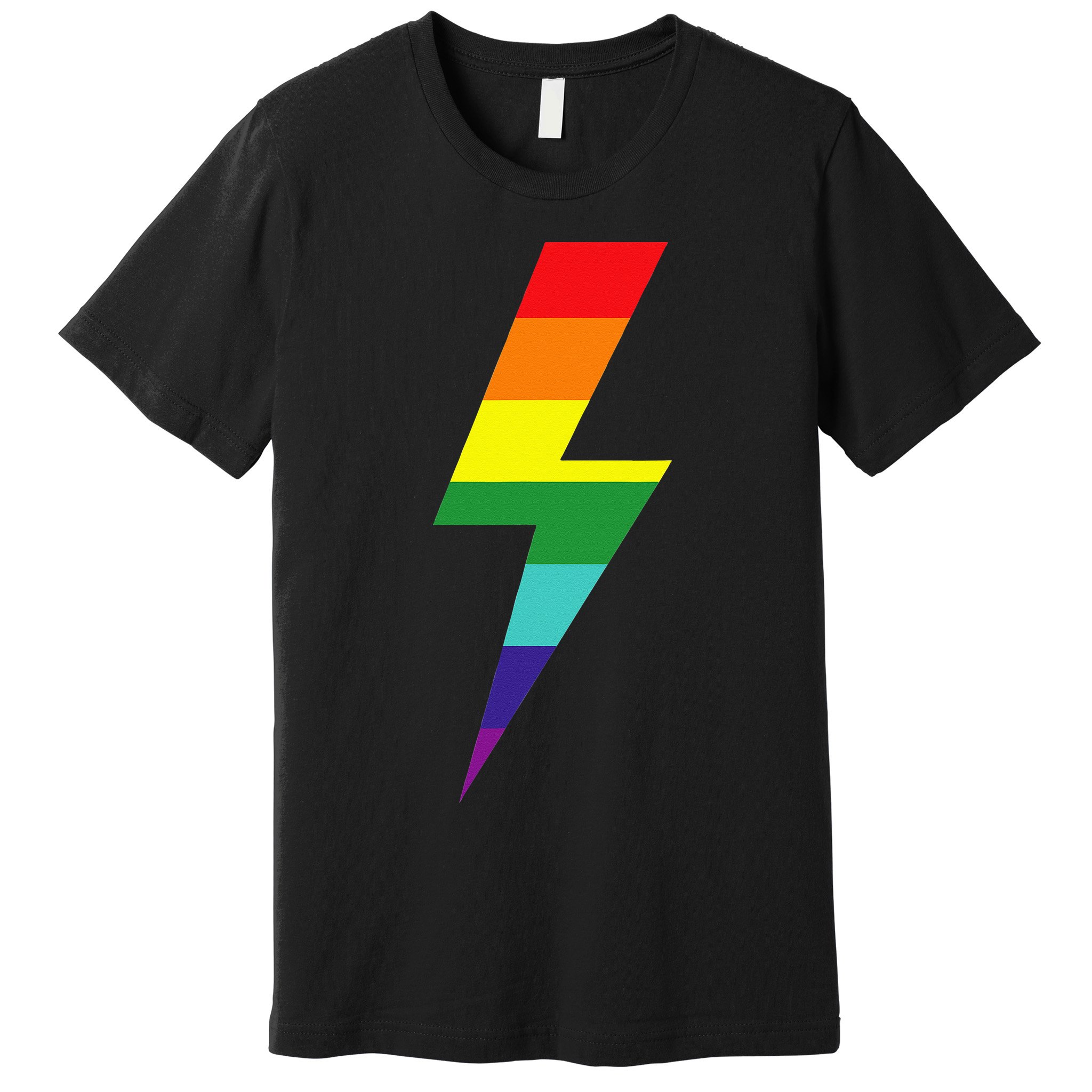 Rainbow Lightning Bolt Premium T-Shirt