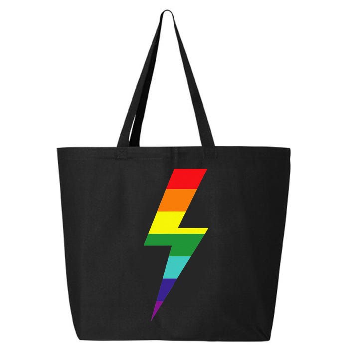 Rainbow Lightning Bolt 25L Jumbo Tote