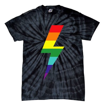 Rainbow Lightning Bolt Tie-Dye T-Shirt
