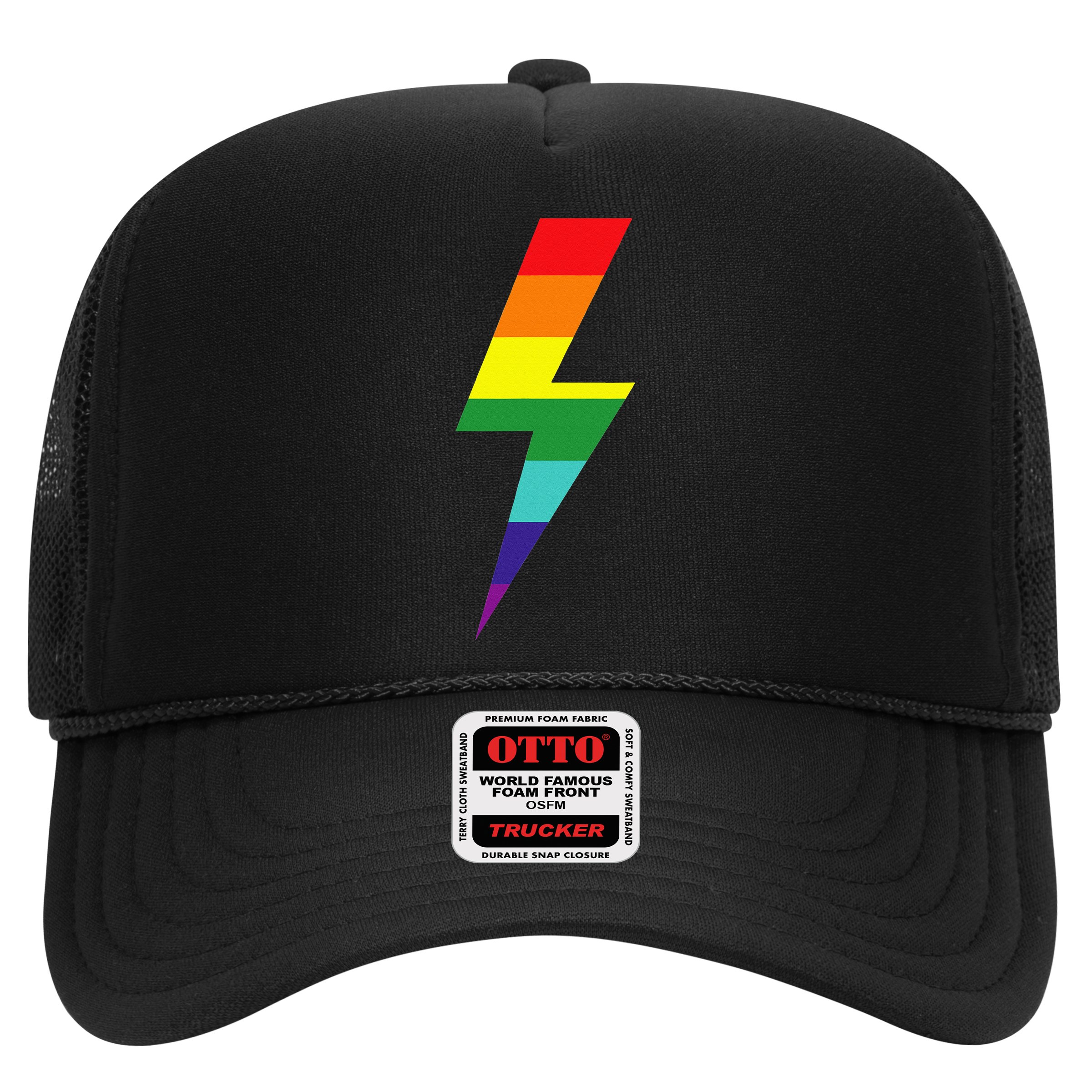 Rainbow Lightning Bolt Hat