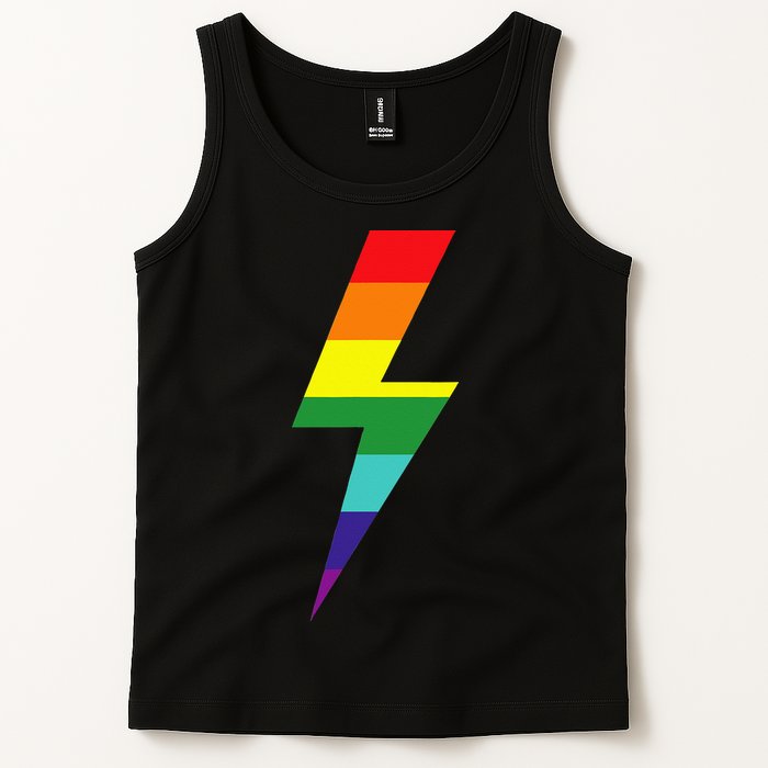 Rainbow Lightning Bolt Tank Top