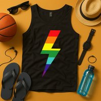 Rainbow Lightning Bolt Tank Top