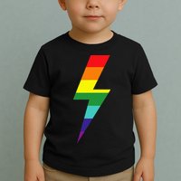 Rainbow Lightning Bolt Toddler T-Shirt
