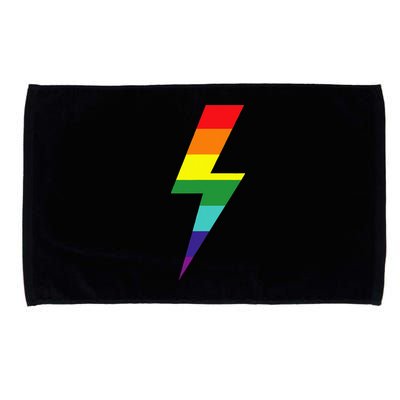 Rainbow Lightning Bolt Microfiber Hand Towel