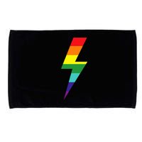 Rainbow Lightning Bolt Microfiber Hand Towel