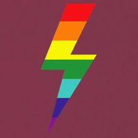 Rainbow Lightning Bolt 16oz Travel Tumbler