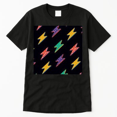 Retro Lightning Bolt Colorful Tall T-Shirt