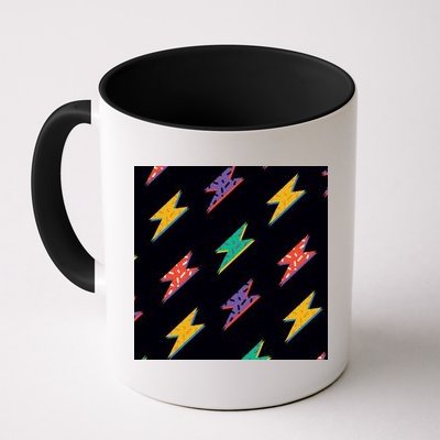 Retro Lightning Bolt Colorful Mug
