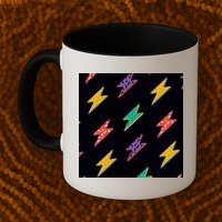 Retro Lightning Bolt Colorful Mug
