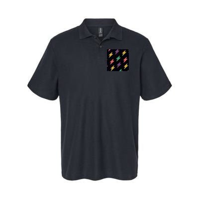 Retro Lightning Bolt Colorful Polo