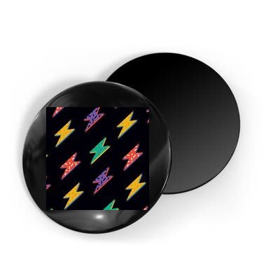 Retro Lightning Bolt Colorful Magnet