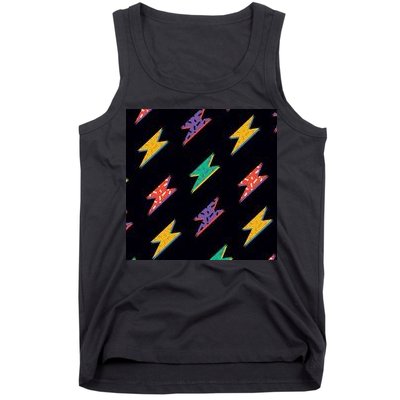 Retro Lightning Bolt Colorful Tank Top