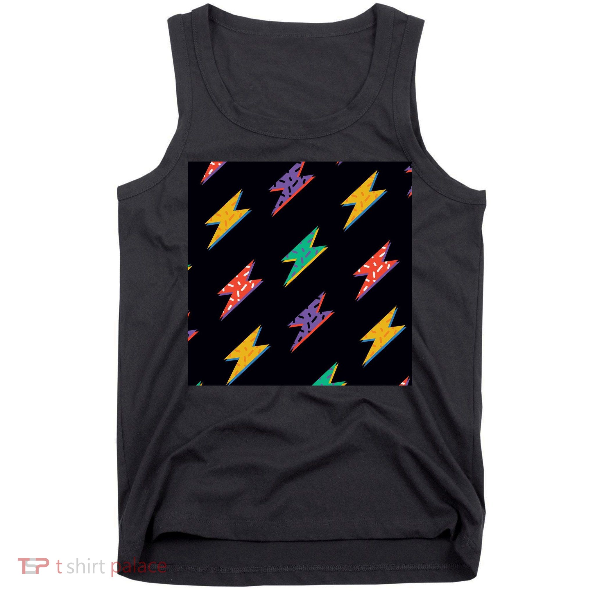 Retro Lightning Bolt Colorful Tank Top