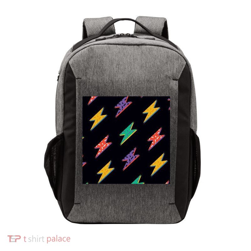 Retro Lightning Bolt Colorful Vector Backpack