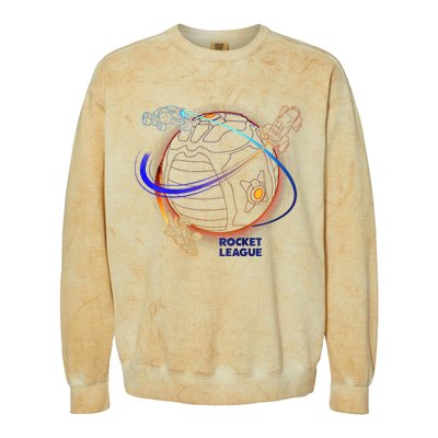 Rocket League Boost Around The Ball Colorblast Crewneck Sweatshirt