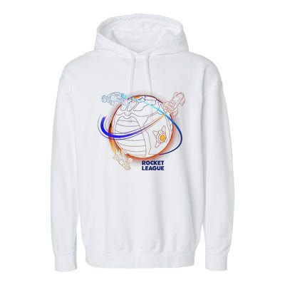 Rocket League Boost Around The Ball Garment-Dyed Fleece Hoodie