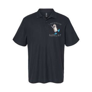 Really Like Boobies! Funny Bold Blue Feet Booby Humor Softstyle Adult Sport Polo