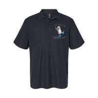 Really Like Boobies! Funny Bold Blue Feet Booby Humor Softstyle Adult Sport Polo