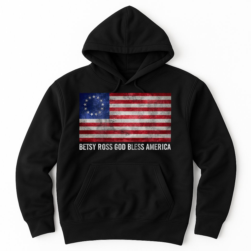 Rush Limbaugh Betsy Ross God Bless America Hoodie