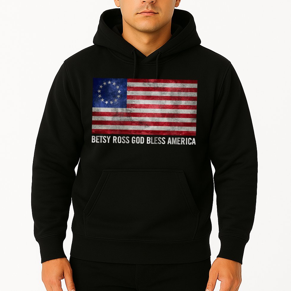 Rush Limbaugh Betsy Ross God Bless America Hoodie