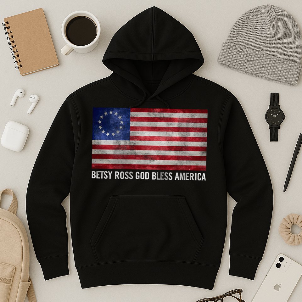 Rush Limbaugh Betsy Ross God Bless America Hoodie