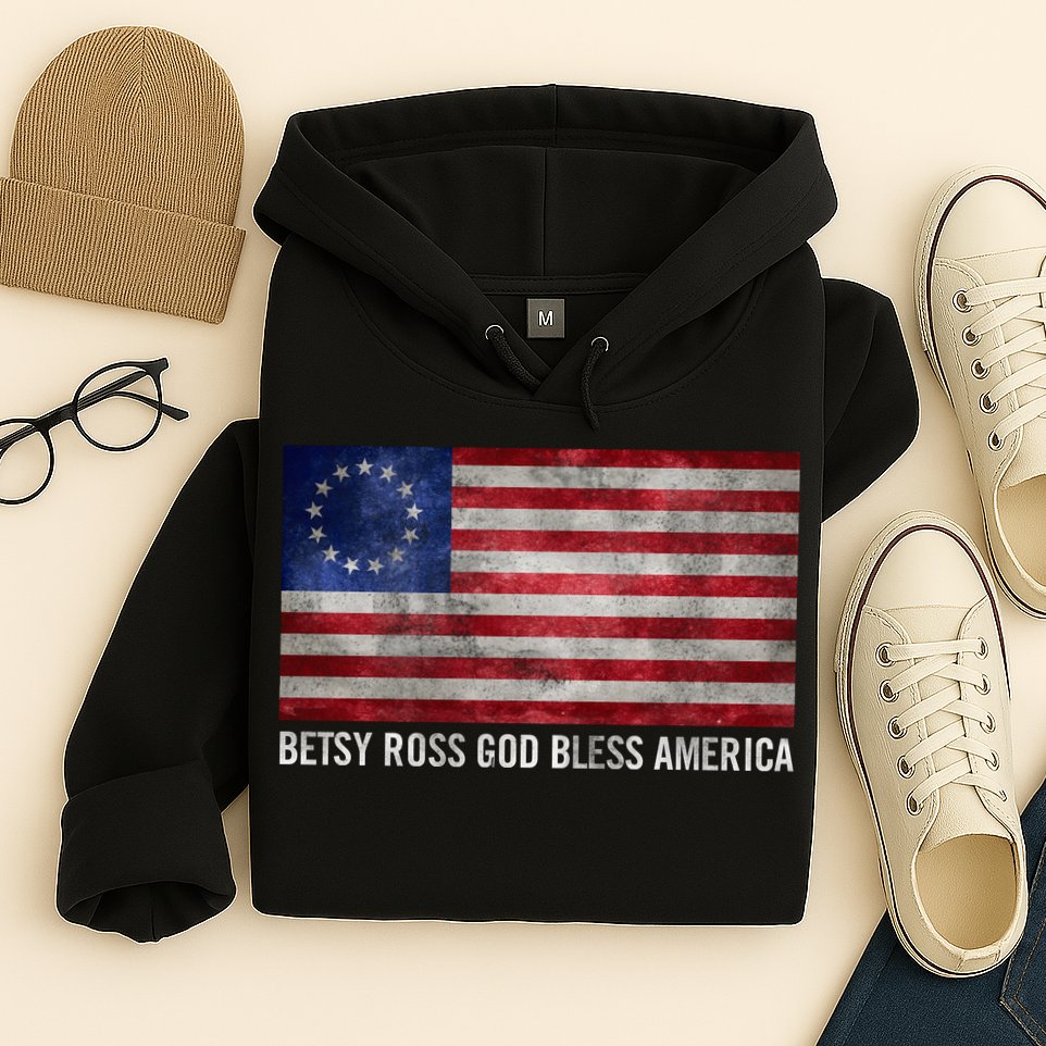 Rush Limbaugh Betsy Ross God Bless America Hoodie