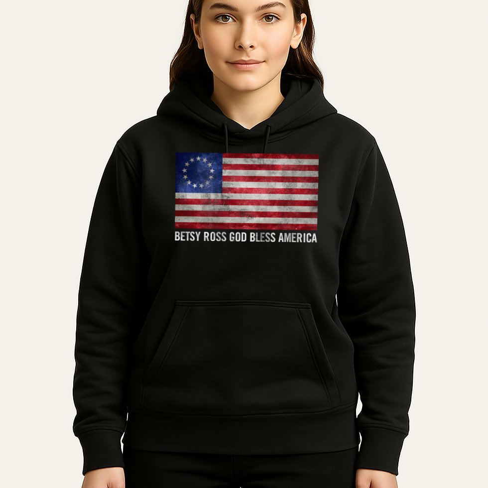 Rush Limbaugh Betsy Ross God Bless America Hoodie