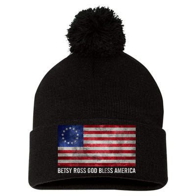 Rush Limbaugh Betsy Ross God Bless America Pom Pom 12in Knit Beanie
