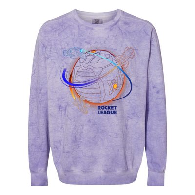 Rocket League Boost Around The Ball Colorblast Crewneck Sweatshirt