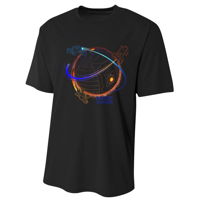 Rocket League Boost Around The Ball Performance Sprint T-Shirt