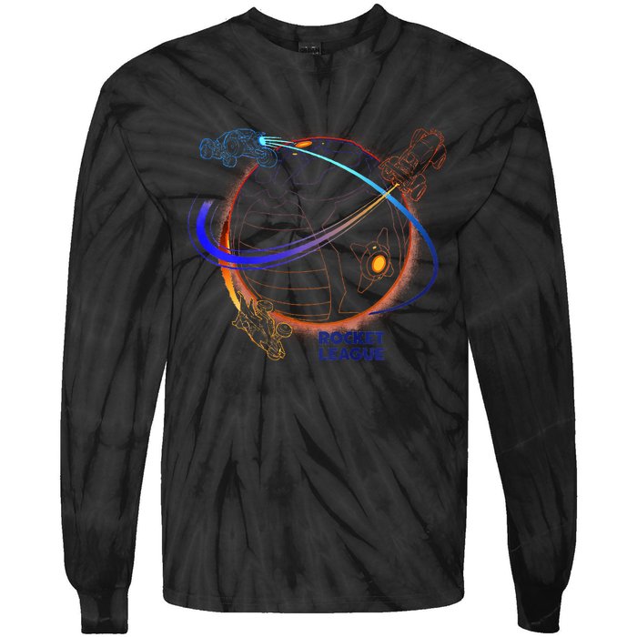 Rocket League Boost Around The Ball Tie-Dye Long Sleeve Shirt