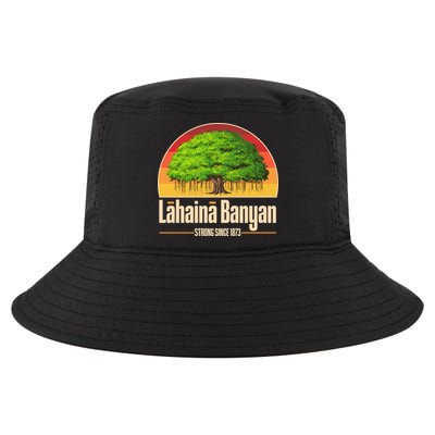 Retro Lahaina Banyan Tree Strong Since 1873 Support Maui Hawaii Cool Comfort Performance Bucket Hat