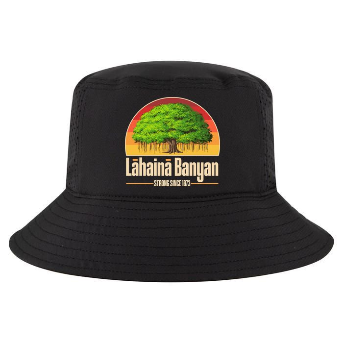 Retro Lahaina Banyan Tree Strong Since 1873 Support Maui Hawaii Cool Comfort Performance Bucket Hat