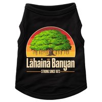 Retro Lahaina Banyan Tree Strong Since 1873 Support Maui Hawaii Doggie Tank