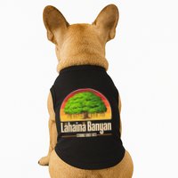 Retro Lahaina Banyan Tree Strong Since 1873 Support Maui Hawaii Doggie Tank