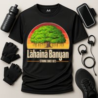 Retro Lahaina Banyan Tree Strong Since 1873 Support Maui Hawaii Performance Shirt
