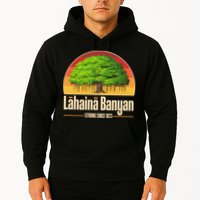 Retro Lahaina Banyan Tree Strong Since 1873 Support Maui Hawaii Hoodie