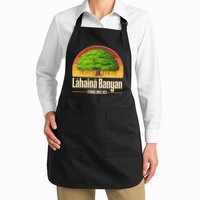 Retro Lahaina Banyan Tree Strong Since 1873 Support Maui Hawaii Apron